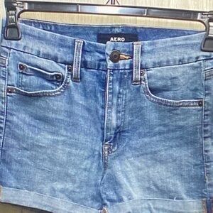 Aero Women's Blue Jean Shorts
